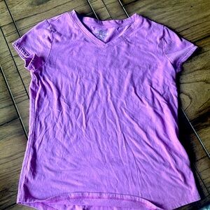 Purple sparkly t shirt! Size L 10/12.